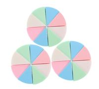 Anneome 3 Sets Reusable Makeup Sponges for Foundation Blending Triangular Cosmetic Pads for Dry and Wet Use Soft Facial Powder Puff Portable for Smooth Application