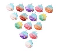Anneome 30 Pcs Shell Shape Jewelry Charms for DIY Necklace and Bracelet Making Lightweight Pendant Craft Supplies Unique Design for Creative Jewelry Projects