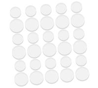 Anneome 30pcs Clear Rubber Bumpers Glass Tabletop Suction Pads Non-adhesive Furniture Stoppers Anti-slip Protectors for Cabinets Countertops and Glass Surfaces