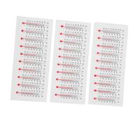 Anneome 30pcs Miniature Glass Small Thermometer for Dollhouse Accessories, House Thermometer Decor, Temperature Display, Paper and Glass, Easy-to-read, for Miniature Setup and Home