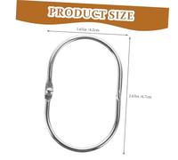 Anneome 30pcs Oval Metal Shower Curtain Hooks Rings for Bathroom Drapes Rust-resistant Hanging Rings Smooth Sliding Design Compatible with Shower Curtains