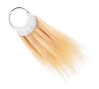 Anneome 30pcs Real Human Hair Color Rings for Dye Testing Skin Friendly Hair Color Samples for Bleaching and Waxing Experiments Salon Cosmetology Supplies for Vibrant Styles