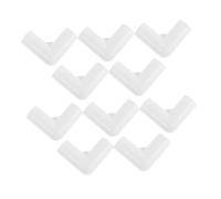 Anneome 30pcs White Plastic Tent Pole Connectors Right Angle Elbow Canopy Fittings Durable Lightweight Tent Pole Adapter Replacement Parts for Camping Canopy Frame Assembly