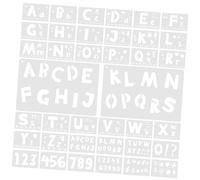 Anneome 36pcs Reusable Alphabet Number Painting Stencils for DIY Crafts Art Projects Pet Plastic Templates for Wall Chalkboard Calligraphy Letter Number Stencil Kit