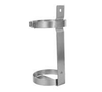 Anneome 3kg Fire Extinguisher Mount Fire Extinguisher Stainless Steel Holder Unique Tightening Clasp Easy to Install Silver Bracket Office and Residential