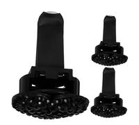 Anneome 3pcs Bling Heart Car Vent Clip Chic Rhinestone Air Freshener for Car Outlet Decoration Elegant Black Accessories