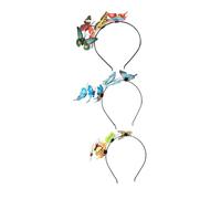 Anneome 3pcs Butterfly Hairbands for Women and Realistic Simulation Headbands with Blue and Light Yellow Butterflies Stylish Photography Photo Prop for Party and Gathering