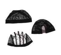 Anneome 3PCS Elastic Stretchy Mesh Wig Net Cap for Women Men Breathable Hair Care Tool Multi-functional Hairnet for Bun Styling Lightweight and Comfortable Fit