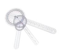 Anneome 3pcs Flexible Plastic Goniometer Ruler Medical Angle Protractor Lightweight for Healthcare Professionals Students Portable Diagnostic Measuring Tool