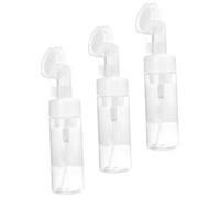 Anneome 3Pcs Foaming Bottle Dispenser with Brush Head, 150Ml PET Portable Foam Soap Container for Travel and Home Storage