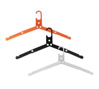 Anneome 3pcs Folding Coat Hangers Made of Stainless Steel with Smooth Surface Portable Folding Clothes Hangers for Travel and Home Use Easy to Hang Space Saver
