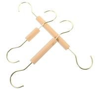 Anneome 3pcs Heavy Duty Multipurpose S Hooks Metal Clothes Hangers for Home Organization Sturdy Smooth Surface Hooks for Bags Scarves Pants Hats Space Saving Wardrobe Storage