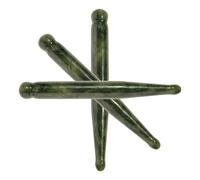 Anneome 3Pcs Jade Facial Massage Sticks Natural Jade Gua Sha Scraping Tools for Deep Tissue Massage, Acupressure Point Therapy, Facial and Scalp Care, Skin Rejuvenation Set