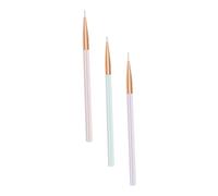 Anneome 3pcs Manicure Pens Lightweight Nail Art Drawing Tools for Home Salon Use Fine Detail Painting and Pattern Design Multifunctional DIY Nail Art Accessories