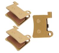 Anneome 3pcs Mountain Bike Brake Pads Set Metal Disc Replacement Cycling Brake Pads Bicycle Accessories Compatible for Enhanced Wet Weather Performance and Noise Reduction