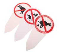 Anneome 3pcs No Pooping and Peeing Dog Yard Signs with Stakes - Weatherproof Pet Waste Management for Garden Lawn Outdoor Use