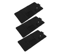 Anneome 3pcs PU Visor Organizer for Trucks Car Sunshade Storage Bag Sunglasses Holder Card Document Holder Auto Sun Visor Accessories Black Multifunctional