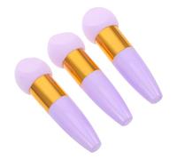 Anneome 3pcs Puff of Diagonal Cutter Makeup Sponge Handle Powder Sponges for Loose Powder Puff Foundation Makeup for Blending Reusable Beauty Tool for Women Face and Body