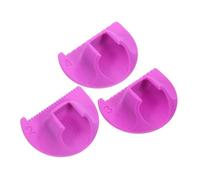 Anneome 3pcs Quilting Patchwork Ruler Finger Template for Quilting Hand Sewing Gauge Tool Finger Template Tool Plastic Guide Sewing Measuring Violet