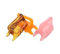 Anneome 3pcs Resin Neck Shoulder Massager Set - Ergonomic Fascia Release Tools for Face and Body Relaxation - Portable Facial Lifting Device with Pink Crystal, Beeswax Yellow, Amber Colors