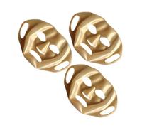 Anneome 3Pcs Reusable Silicone Facial Mask Covers with Design for Women Moisturizing Beauty Mask Protection Comfortable Fit Multipack in Stylish Gold for Skincare Essentials