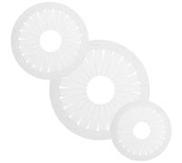 Anneome 3pcs Ribbon Rosette Maker Set with Pleating Board and Circular Alignment Template, 9cm/12cm/15cm Ribbon Bow Craft Tool for Brooch Making and Fabric Flower DIY in UK