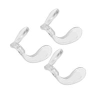 Anneome 3pcs U-Shaped Silicone Nose Bridge Pads for Glasses Soft Comfortable Eyeglass Nose with Screw-in Design Anti-Slip Eyewear Accessories for Stable Fit at School Home Outdoors