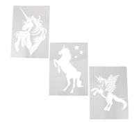 Anneome 3Pcs Unicorn and Horse Craft Stencil Templates Set, Hollow Animal Painting Stencils for DIY Holiday Art Projects, Christmas Decorations, Canvas and Wood Sign Painting