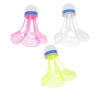 Anneome 3pcs Windproof Nylon Badminton Shuttlecocks Portable Replacement Birdie for Indoor Outdoor Practice Competition Training Gym Use