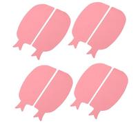 Anneome 4 Pairs Candy Colored Silicone Eyelash Pads Fish Shaped Lash Lift Shields for DIY Perming Skin Friendly Under Eye Guards Suitable for All Eye Shapes Lightweight and Portable Makeup