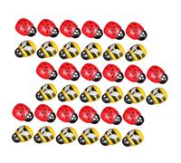 Anneome 400pcs Bee and Ladybug Ornaments Self Adhesive Mini Bee Stickers for DIY Crafts Durable Wood Material Easy Peel and Stick for Decorations and Scrapbooking