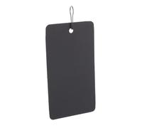 Anneome 400pcs Black Plastic Hanging Tags PVC Id Holder with 200pcs Small Black Gourd Pins, Waterproof 5x9cm Tags Set for Office Labeling and Wrapping Supplies