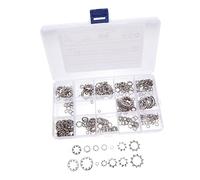 Anneome 400pcs Internal External Serrated Lock Washers Assorted Tap Washers Set for Screws