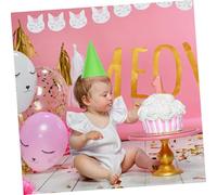 Anneome 40pcs Birthday Party Hats Cone Solid Color Lightweight Paper Headwear for Festive Celebrations Birthdays Holidays Pastel Pink Green Yellow Blue