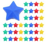 Anneome 40pcs Colored Star Magnets Vibrant Blackboard Stickers for Reward Charts Whiteboards Lockers Classrooms Offices and Kitchens Durable Educational Tools for Interactive Learning