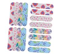 Anneome 40pcs Double-Sided Mini Nail Buffers Manicure Sponge Files with Printed Butterfly Tulip Heart Leaf Patterns Lightweight Portable Nail Polishing Sponges for DIY Care at Home