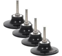 Anneome 4pcs 69mm Disc Pad Holder for Polishing with Roll Lock Fast Clamping, Rubber Backing Plate Sanding Disc Attachment for Power Drill Accessories