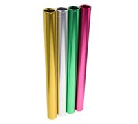 Anneome 4pcs Aluminum Alloy Relay Baton Diameter Track Race Rods for Outdoor Sports Events Secure Grip Design for Enhanced Team Coordination and Performance