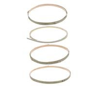 Anneome 4PCS Bamboo Strips Weaving Materials Flat Cane Rattan for Basket Making Wicker Chair Repair Wedding Decor DIY Crafts Handcrafted Each
