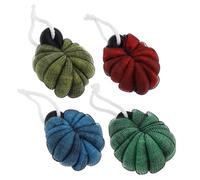 Anneome 4Pcs Bath Balls Shower Mesh Scrubbers Soft Foaming Exfoliating Body Sponges for Men and Women Daily Skin Cleansing and Keratin Removal