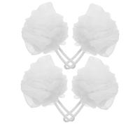Anneome 4pcs Bath Bouquet Sponges Exfoliating Body Scrubber Large Bath Puff for Women Men Boys and Girls