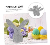 Anneome 4pcs Bunny Shaped Easter Egg Covers Durable Fabric Egg Holders Easter Party Table Decor Protective Gray for Family Gatherings and School Events