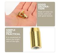 Anneome 4Pcs Copper Turn Switch Knob Lamp Switch Replacement Light Socket Knobs for Lamps Floor and Reading Lights