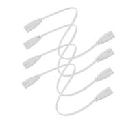 Anneome 4pcs Double End LED Tube Extension Cords with Pin Electrical Wire for Integrated Light Holders Copper Conductivity Power Connecting Cables Compatible with Dc Lighting Installations