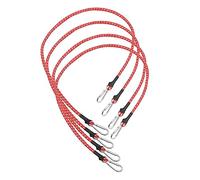 Anneome 4pcs Elastic Cargo Straps Hooks Sturdy Binding Belts for Motorbike Motorcycle Scooter Trailer and Luggage and Easy to Use for Securing Loads