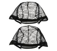 Anneome 4pcs Elastic Lace Wig Nets with Breathable Mesh Caps for Women and Men Lightweight Stretchy Hairpiece Holders and Soft Hair Accessories for Wig Making and Styling