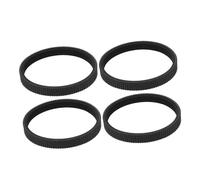 Anneome 4pcs Electric Planer Drive Belt Rubber Replacement Perimeter Toothed Strap for Woodworking Hand Planers Power Transmission Accessory