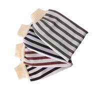 Anneome 4pcs Exfoliating Bath Gloves for Shower Strong Decontamination Body Wash Scrubber Soft Massage Towels for Neck Shoulders Feet Mixed Color