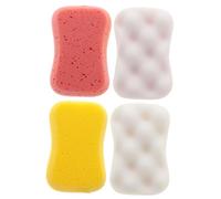 Anneome 4pcs Exfoliating Bath Sponges Soft Skin Scrubbers for Adults Home Bathroom Shower Tools Random Color Random Color