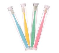Anneome 4pcs Extra Soft Micro-Nano Manual Toothbrush Set for Oral Care Gentle Bristles for Sensitive Teeth for Daily Teeth Cleaning